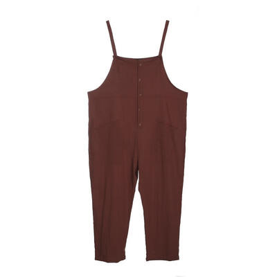 

Women Casual Cotton Overalls Jumpsuit Strap Rompers Dungaree Oversized Trousers