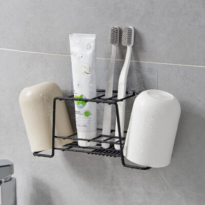 

Gobestart Household Toothbrush Holder Bathroom Teeth Brushing Cup Mug Cup Rack