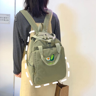 

Ancient feeling girl bf wind ins schoolbag female Korean version of high school students campus fashion trendy backpack double sho