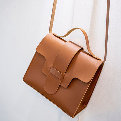 

2019 New Style Fashion Hot Womens Ladies Leather Flap Cross Body Bag Messenger Handbag Shoulder Bag Solid Hasp
