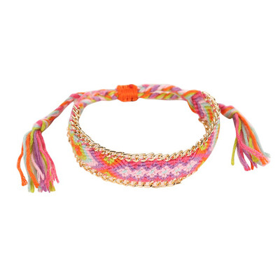 

Woven Rope String Hippy Boho Embroidery Cotton Friendship Bracelets For Women
