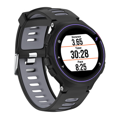 

〖Follure〗Soft Silicone Replacement Wrist Watch Band for Garmin Forerunner 230 235 220