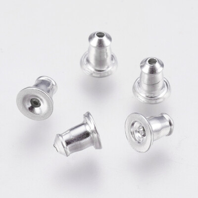 

Aluminum Ear Nuts Findings Bell Platinum 5x45mm Hole 07mm