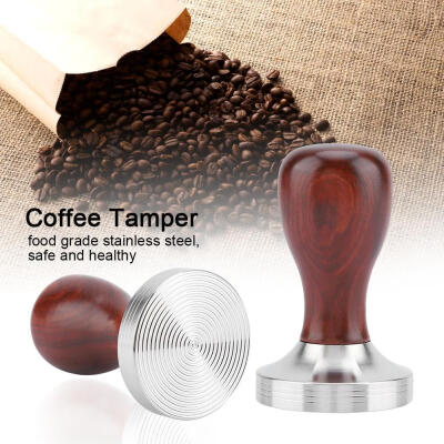 

Greensen 1 Pc 58mm Handheld Red Sandalwood Coffee Tamper For Coffee Bean Press Coffee Grinding Maker