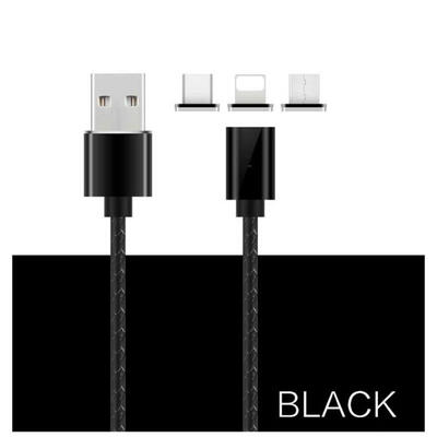 

Practical 3In1 Magnetic Data Cable Reversible Type-C Fast Charging Line For Android IOS Mobile Phone -2m