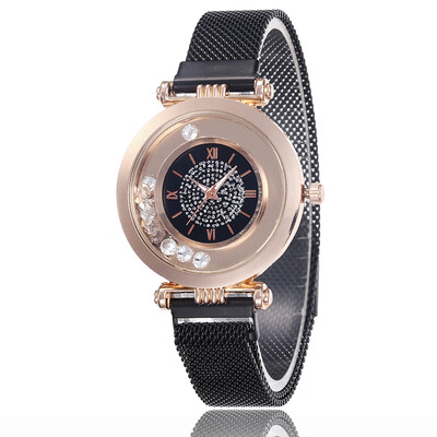 

Magnet magnet straps starry ladies watch fashion new popular digital quicksand watch