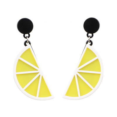 

2019 Ethnic Summer Korean Fruit Statement Dangle Earrings Girl Cute Avocado Starwberry Watermelon Drop Earrings For Women