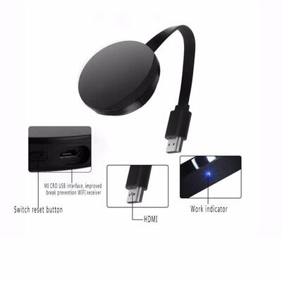 

FACAST Miracast Wireless Display Dongle WiFi Media Streamer Adapter Support Chromecast Airplay For AndroidMaciOSEU Plug