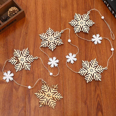 

Christmas Tree Decorations pendant wooden Christmas tree hanging string