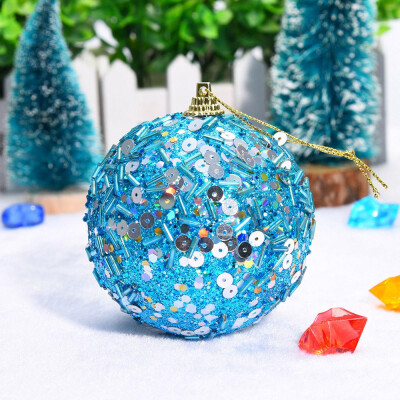 

〖Follure〗Christmas Rhinestone Glitter Baubles Balls Xmas Tree Ornament Decoration 8CM