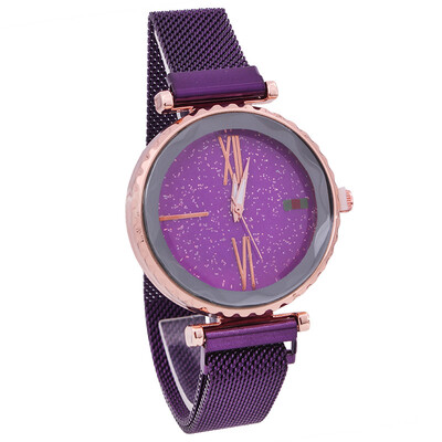 

Magnet magnet strap starry sky ladies fashion trend new student personality quartz watch