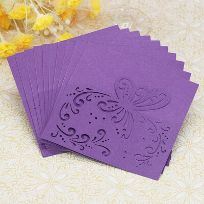 

Siaonvr 20PC Hollow Butterfly Delicate Carved Romantic Wedding Party Invitation Card
