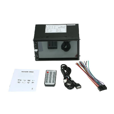 

Car Audio Touchscreen Player 7" Double Din HD BT AMFM for iOS Android Phones