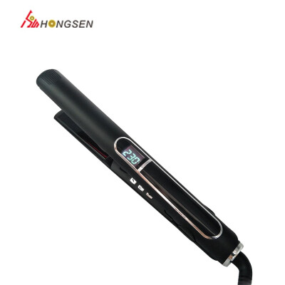 

Hot sale multi-function roll straight dual-voltage hair curler infrared hair straightener negative ion hair clip plate