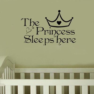 

〖Follure〗The Princess Wall Stickers Sleeps Here Home Decoration Art Decor Fashion