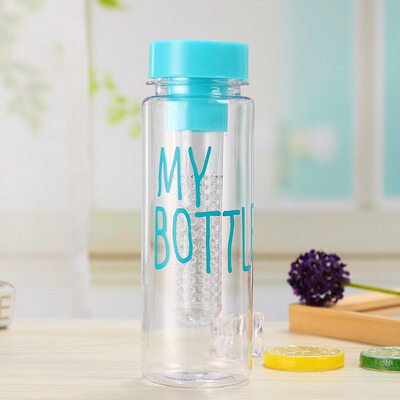 

Plastic Fruit Infuser Water Bottle Lightweight Reusable for Outdoor Sports Gym Yoga Fitness 500ML17OZ