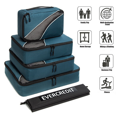 

EVERCREDIT ordinary storage five-piece travel storage bag travel woven bag PC002BL 6233