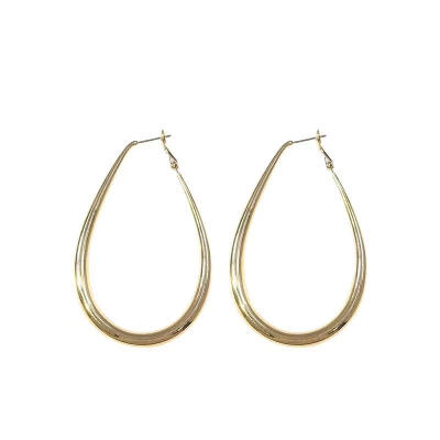 

New Arrival Vintage Metal Round Women Hoop Earrings Cold Wind Small Earrings Metal Hollow simple Earrings Korean Jewelry