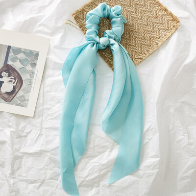 

Women Knotted Silk Hair Band Elastic Large Intestine Circle Headband Scarf Headwear Jewelry