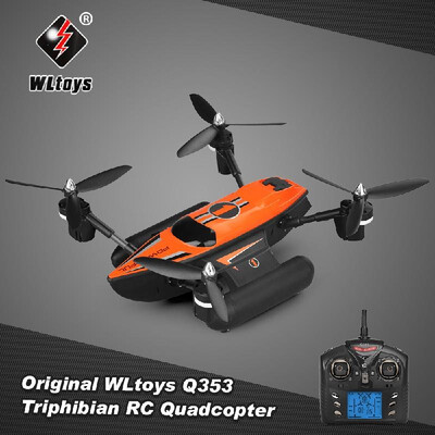 

Original WLtoys Q353 Triphibian 24G 6-Axis Gyro Air-Ground-Water RC Quadcopter Headless Mode RTF Drone