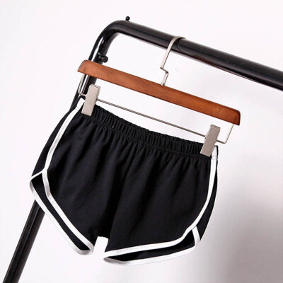 

New Summer Shorts Women Color Block Casual Shorts Workout Waistband Skinny Shorts