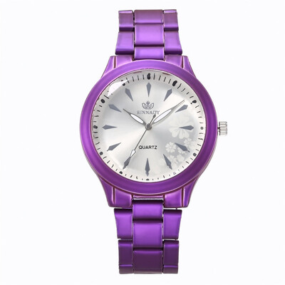 

New fashion mens alloy steel belt wrist watch female