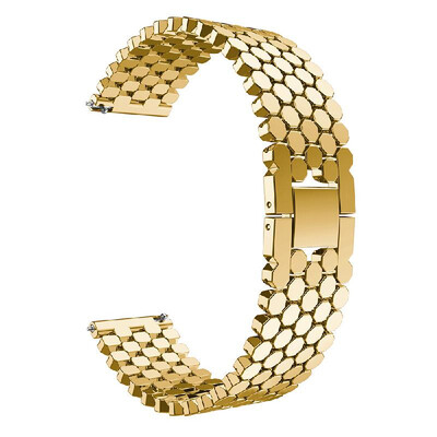 

For Samsung Gear S3 Watch 22mm Stainless Steel Strap Wrist Replacement Watch Band Smart Watch Accessory Rose Gold