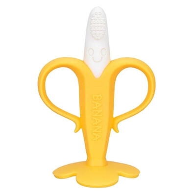 

Safe Baby Teether Cute Bendable Silicone Training Toothbrush Appease Toys