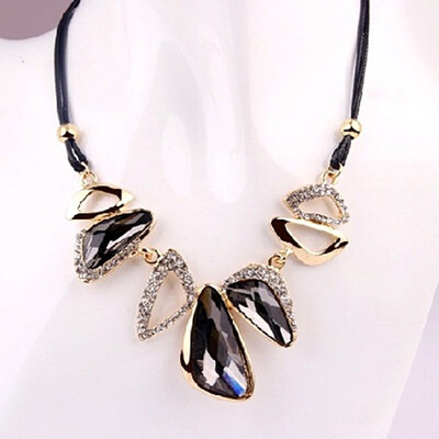 

Women\s Fashion Luxury Hollow Out Geometric Pendant Charm Drop Necklace