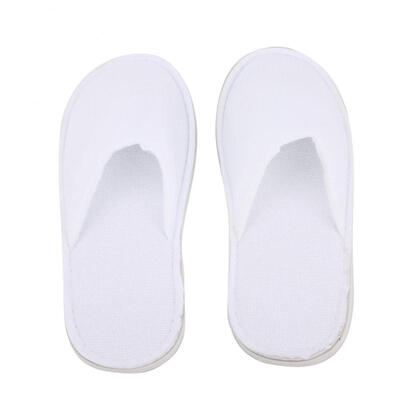 

Greensen 10 Pairs Disposable White Indoors Guest Slippers Travel Hotel Slippers Comfortable SPA Shoes