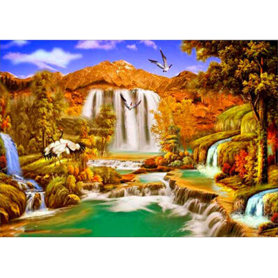 

〖Follure〗5D Embroidery Paintings Rhinestone Pasted DIY Diamond Painting Cross Stitch