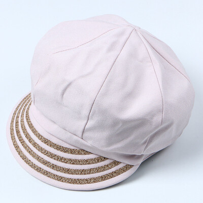 

Octagonal Hat Female Summer&Autumn British Literature Pumpkin Hat Curved eaves Painter Cotton Beret Temperament Tide