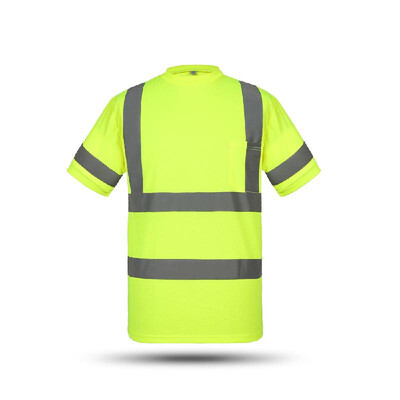 

SFVest High Visibility Reflective Safety Work Shirt Reflective Vest Breathable Work Clothes Security Reflective T-shirt Working Cl