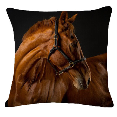 

〖Follure〗Creative Pillow Fashion Cartoon Animal Horse Home Decor Cotton Linen Cushion