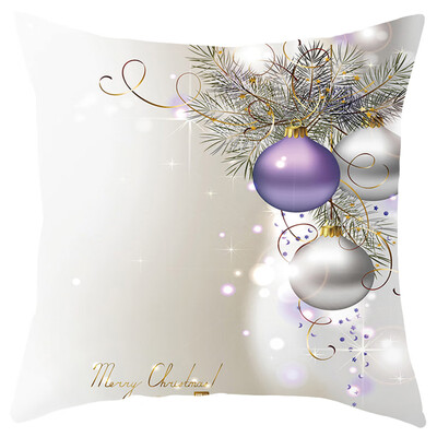 

Tailored Merry Christmas Short Plush Pillowcase Sofa Pad Set Home Decoration 18x18 Inch