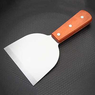 

Stainless Steel Metal Spatula Flat Burger Pancake Pizza Grill Flipper Kitchen