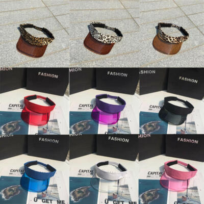 

Leopard Sun Visor Adjustable Sport Tennis Golf Cap Headband Unisex Men Women Hat
