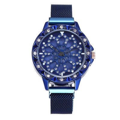 

WomenS Watches Luxury Diamond Watch Clock Quartz Wristwatches Fashion Gifts 2019 Magnet Buckle Mesh Band Watch Reloj Mujer