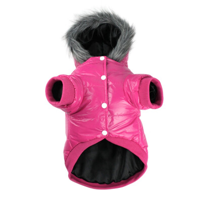 

Pet Down jacket Thickened Warm Two Legs Costume Solid Colors Breathable And Comfortable Hoodie jacket For Puppy Dog Clothes