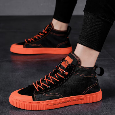 

Summer high-top canvas shoes Korean version of the trend of wild casual tide shoes net red breathable cloth shoes mens shoes