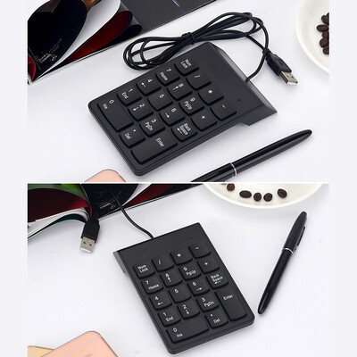 

Wired USB Numeric Keypad Slim Mini Number Pad Digital Keyboard 18 Keys for iMacMac ProMacBookMacBook AirPro Laptop PC Notebook