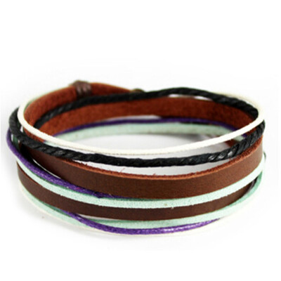

Leather Bracelet Mens Fashion Bracelet Bangles