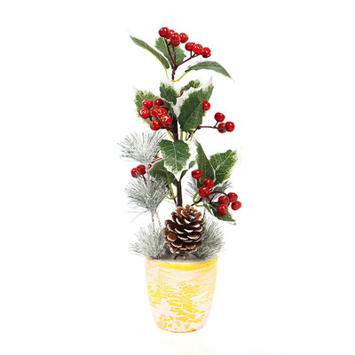 

Toponeto Mini Tabletop Desktop Christmas Tree Xmas Ornaments Wedding Party Holiday Decor
