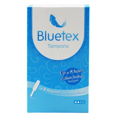 

Sapphire Bluetex long tube tampon unscented ordinary flow 9 box catheter type built-in sliver Germany imported