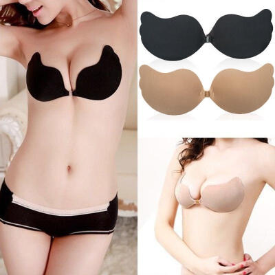 

Silicone Self Adhesive Magic Push Up Strapless Invisible Bras Backless HOT