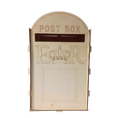 

DIY Wooden Wedding Mailbox Post Box with Lock Rustic Hollow Gift Card Holder for Reception Wedding Anniversary Party Decoration