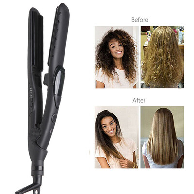 

Gobestart Professional Steam Hair Straightener Ceramic Straight hair curling Brush Comb
