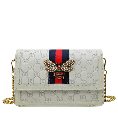 

Fashion exquisite embroidery line small square bag female 2019 summer new chain shoulder bag tide foreign gas wild diagonal female bag