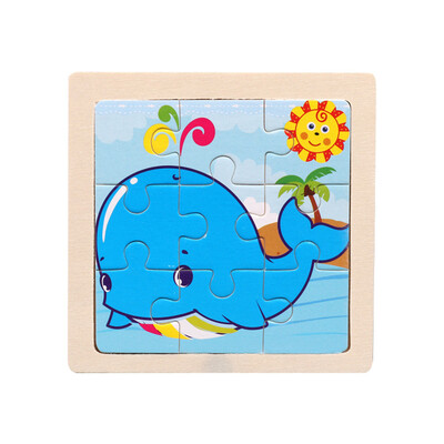 

Siaonvr Wooden Kids 16 Piece Jigsaw Toys Education And Learning Puzzles Toys