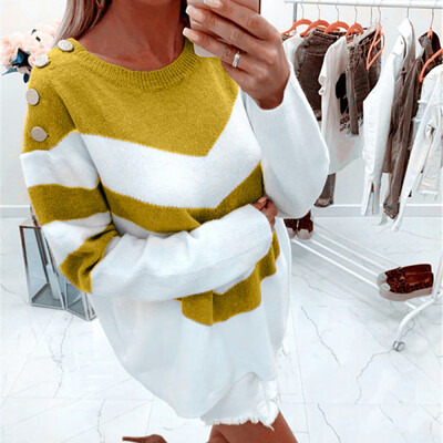 

〖Follure〗Womens Ladies Pullover Loose Long Sleeve Sweater Tops Knitwear Blouse